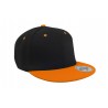 Snap back pro cap - 4136:Black, Cotton, Orange